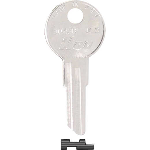 ILCO Illinois Nickel Plated File Cabinet Key IL9 / 1043B (10-Pack)