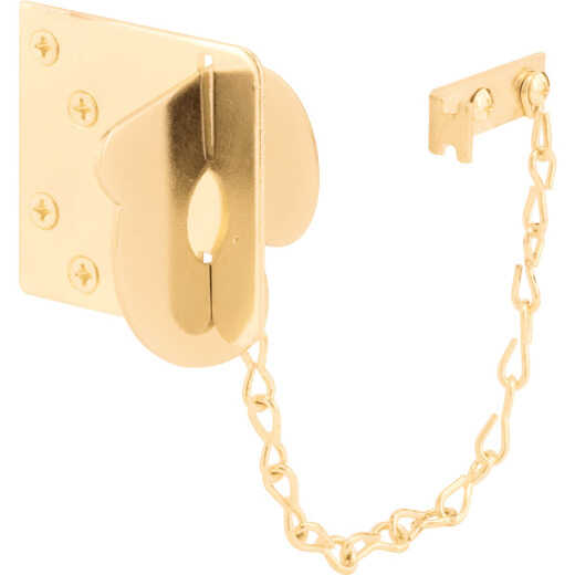 Defender Security Brass Texas Security Bolt Ring Chain Door Lock