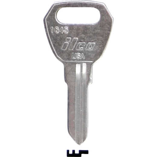 ILCO Fulton Nickel Plated Hitch Key, 1645 (10-Pack)