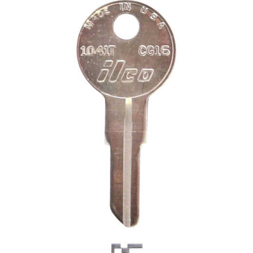 ILCO CG16 Chicago Nickel Plated Tractor Key, 1041T (10-Pack)