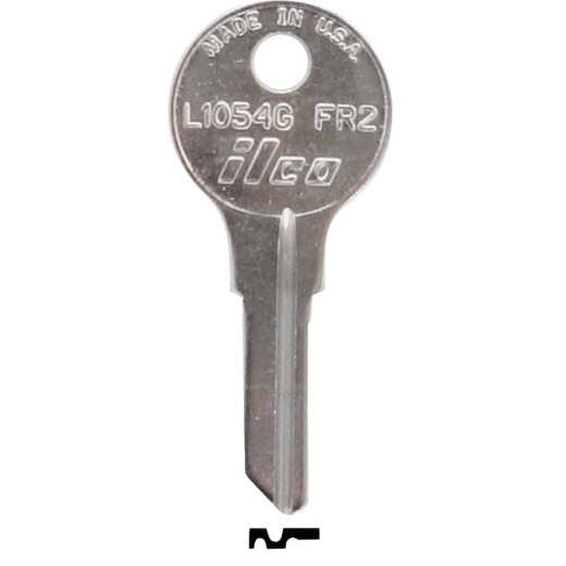 ILCO Fort Nickel Plated File Cabinet Key FR2 / L1054G (10-Pack)