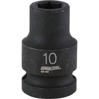 Channellock 1/2 In. Drive 10 mm 6-Point Shallow Metric Impact Socket