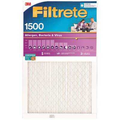 Filtrete 24 In. x 24 In. x 1 In. 1550 MPR Ultra Allergen Healthy Living Furnace Filter, MERV 12