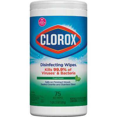 Clorox Fresh Scent Disinfecting Cleaning Wipes Tub (75-Count)